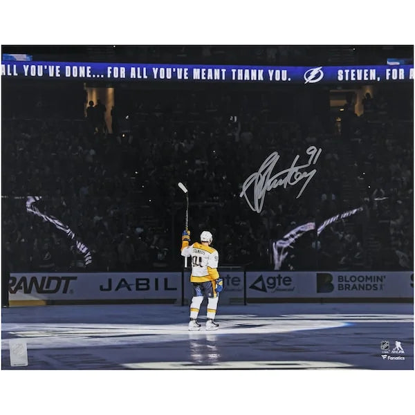 Steven Stamkos Signed 16 x 20 Photo | Nashville Predators Return to Tampa