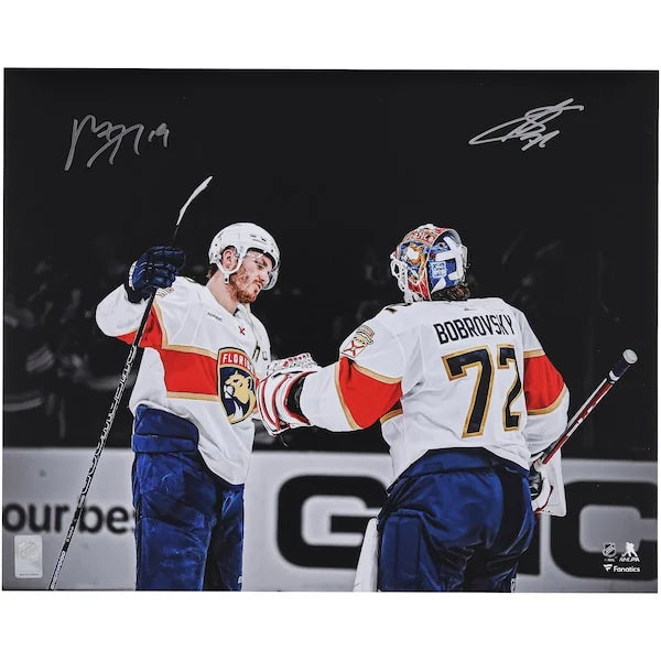 Matthew Tkachuk & Sergei Bobrovsky Signed 16 x 20 Photo | 2024 Stanley Cup