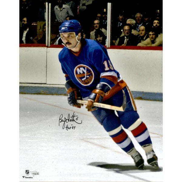 Bryan Trottier Signed Islanders Photograph | HOF 97 Inscription