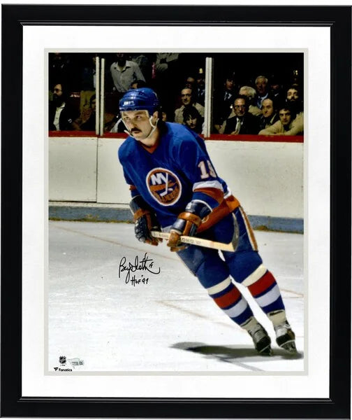 Bryan Trottier Signed Islanders Photograph | HOF 97 Inscription