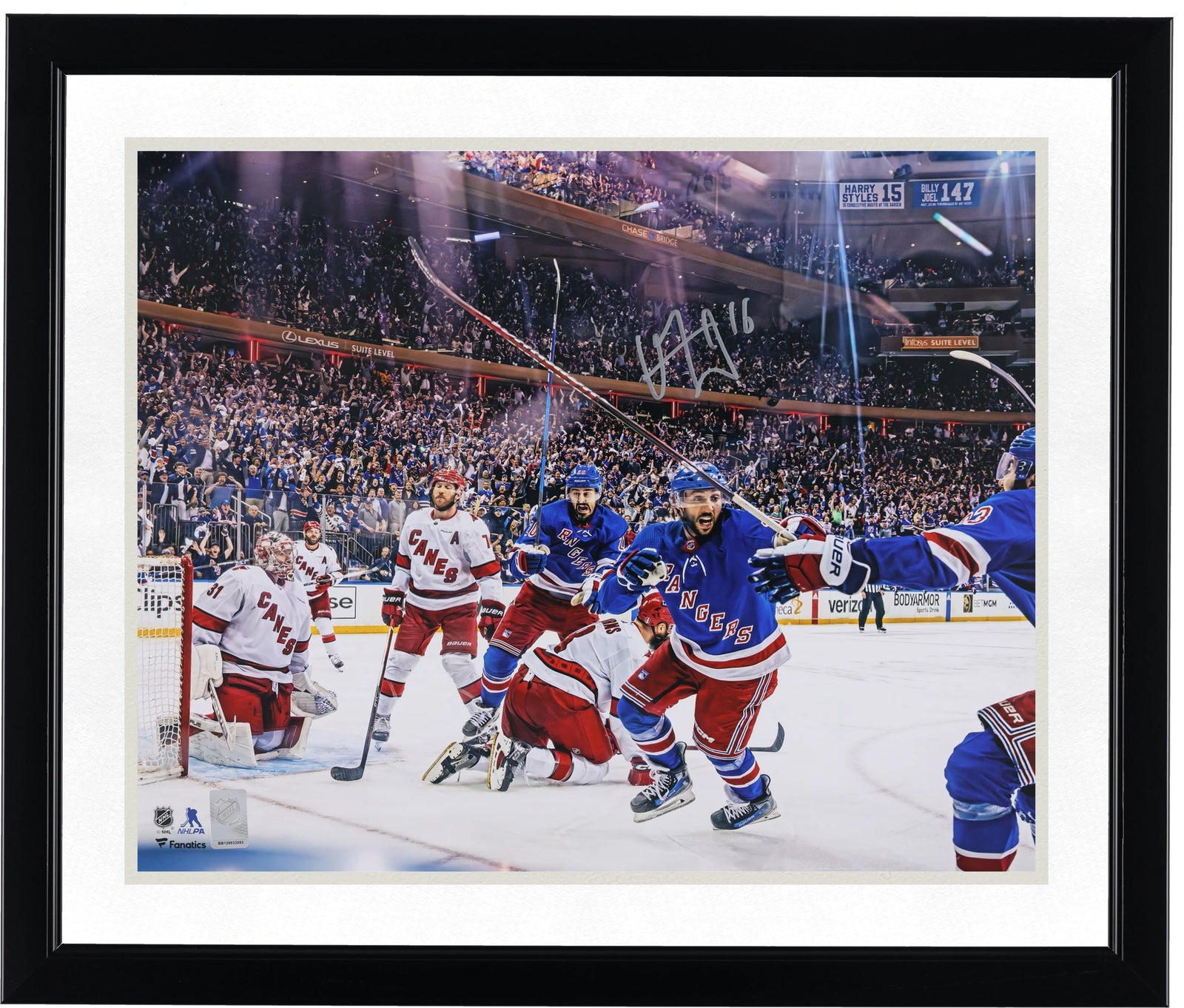 Vincent Trocheck Signed 16 x 20 Photograph | 2024 Stanley Cup Playoffs Overtime Goal