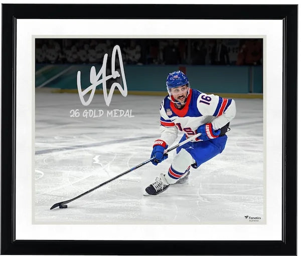 Vincent Trocheck Signed Team USA 16 x 20 Photograph | 2026 Olympic Gold Medal