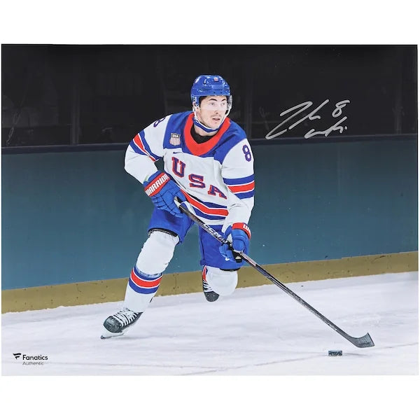 Zach Werenski Signed Team USA 16 x 20 Photo | 2026 Olympic Gold Medal