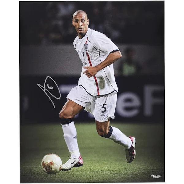 Rio Ferdinand Signed England 16 x 20 Photo | Individually Numbered