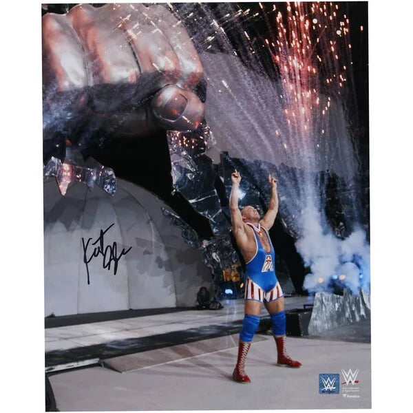 Kurt Angle Signed WWE 16 x 20 Entrance Photograph | Authenticated