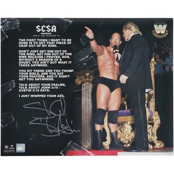 Stone Cold Steve Austin Signed 16 x 20 Photo | 1996 King of the Ring