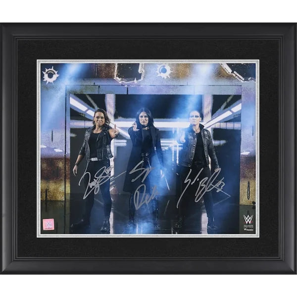 Shayna Baszler, Sonya Deville & Zoey Stark Signed 16 x 20 Entrance Photo | Framed