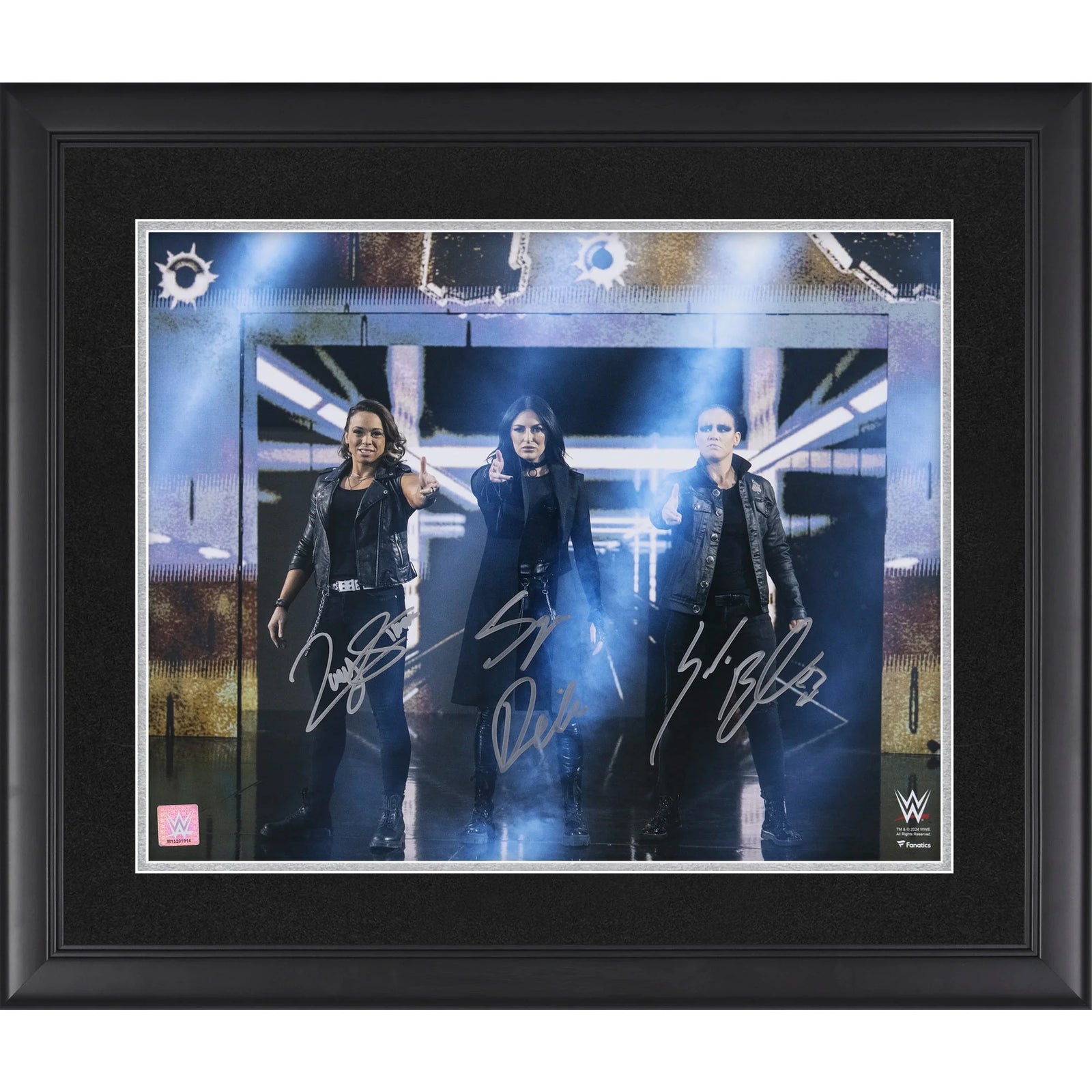 Shayna Baszler, Sonya Deville & Zoey Stark Signed 16 x 20 Entrance Photo | Framed