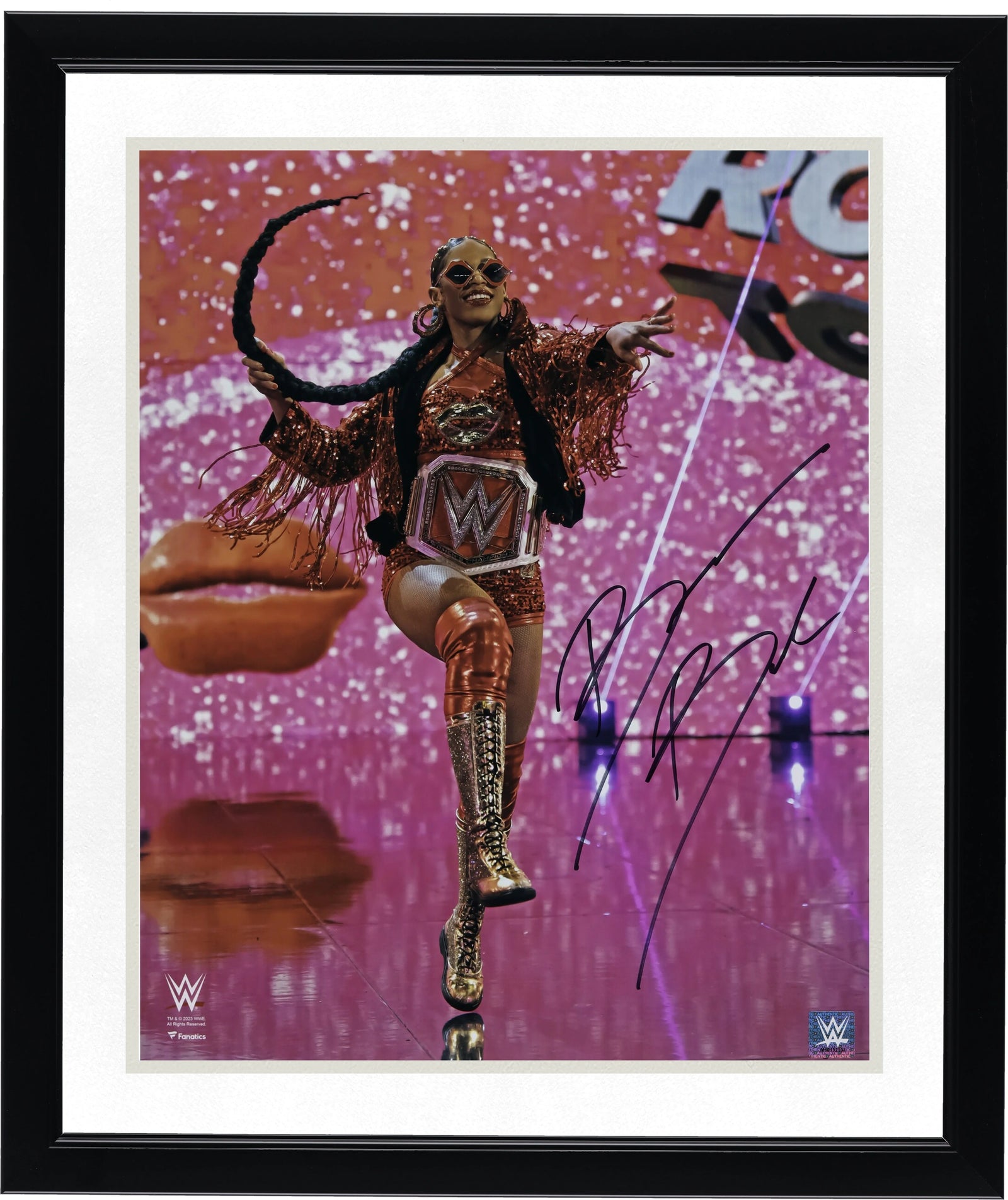 Bianca Belair Signed 16 x 20 Entrance Photograph | WWE