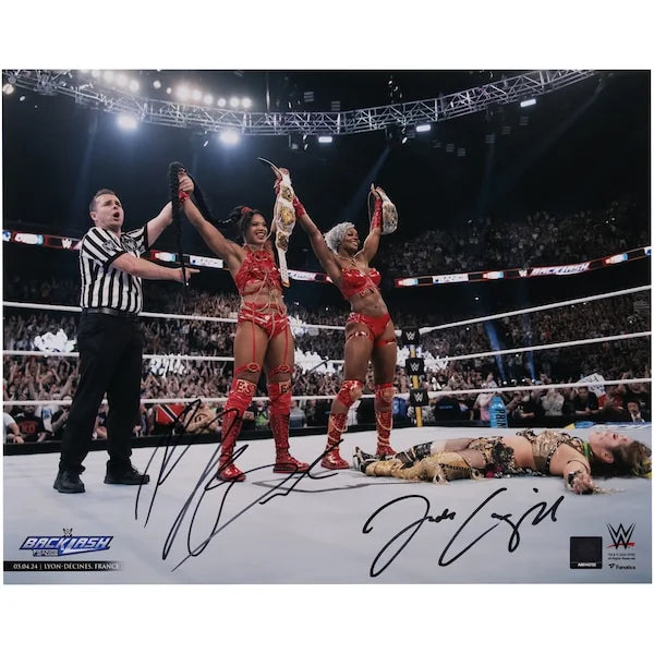 Bianca Belair & Jade Cargill Signed 16 x 20 Photo | 2024 Backlash
