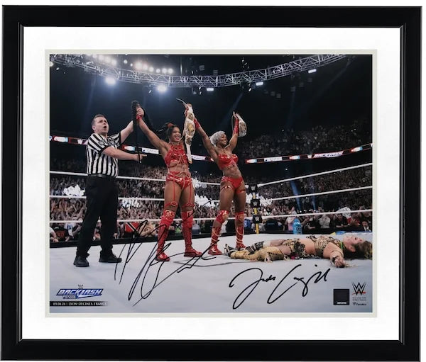 Bianca Belair & Jade Cargill Signed 16 x 20 Photo | 2024 Backlash