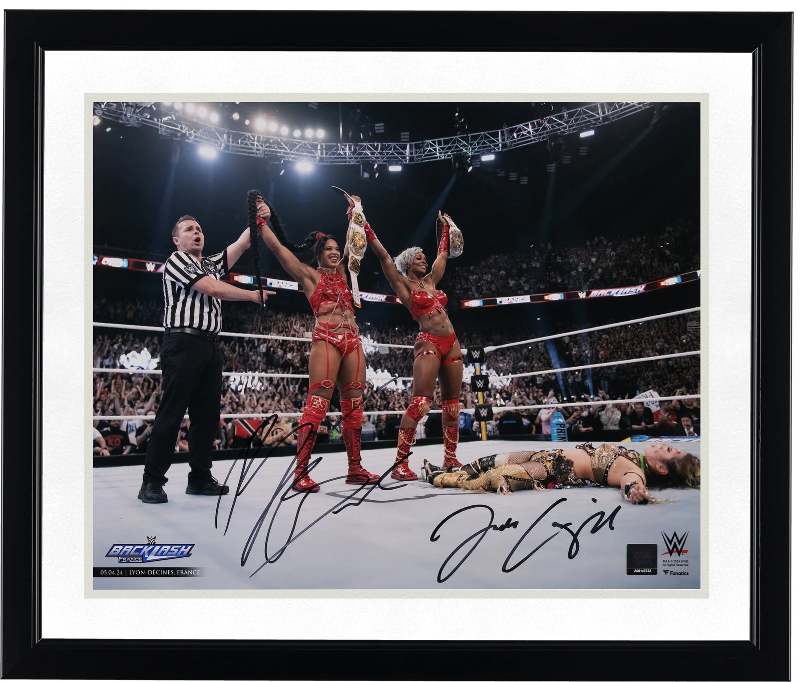 Bianca Belair & Jade Cargill Signed 16 x 20 Photo | 2024 Backlash