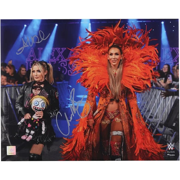 Alexa Bliss & Charlotte Flair Signed 16 x 20 Photo | WWE Dual Autograph