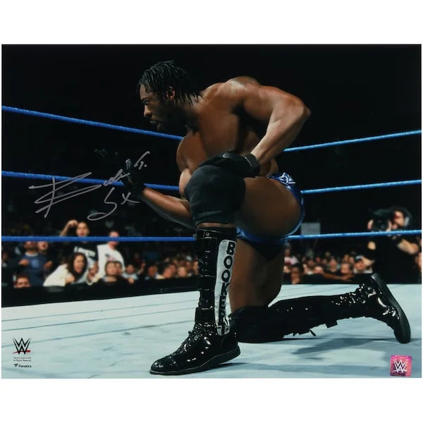 Booker T Signed 16 x 20 Spinaroonie Photograph | WWE Hall of Famer