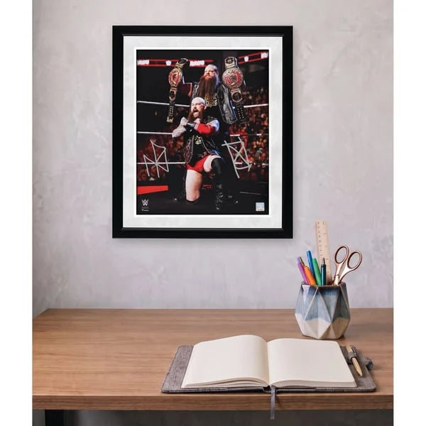 Erik and Ivar The War Raiders Signed 16 x 20 Photo | WWE Tag Team Titles | W16WRER0004