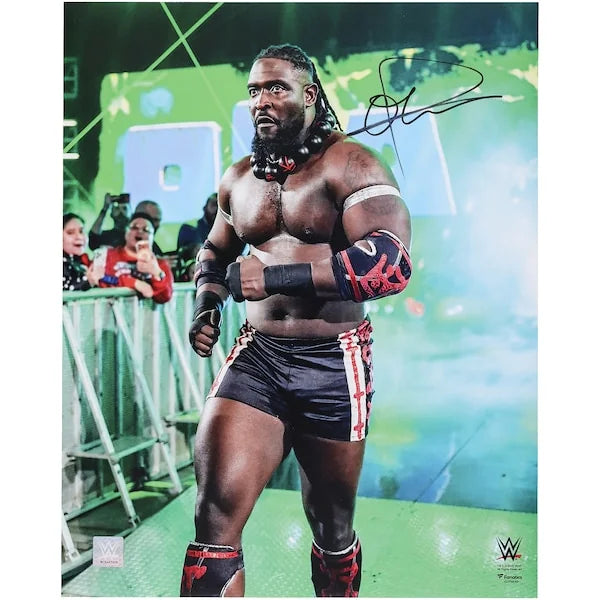 Oba Femi Signed WWE 16 x 20 Entrance Walk Photograph | Authenticated
