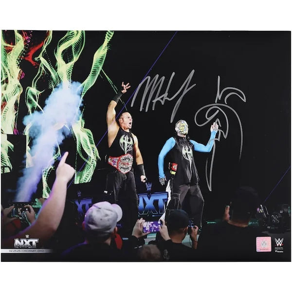 The Hardy Boyz Signed 16 x 20 WWE Return NXT Entrance Photo | Authenticated