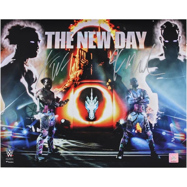 Kofi Kingston and Xavier Woods Signed 16 x 20 Photograph | The New Day