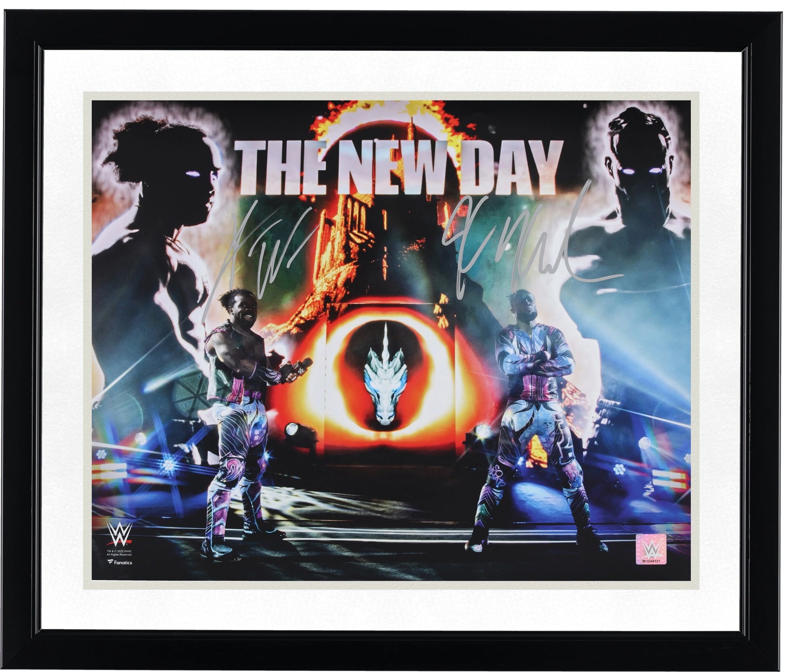 Kofi Kingston and Xavier Woods Signed 16 x 20 Photograph | The New Day