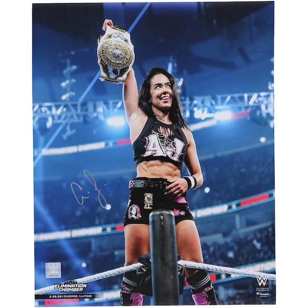 AJ Lee Signed 16 x 20 Photograph | Women's Intercontinental Championship