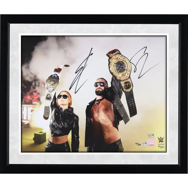 Seth Rollins & Becky Lynch Signed 16 x 20 Entrance Photo | Limited Edition | W16WRLY0008