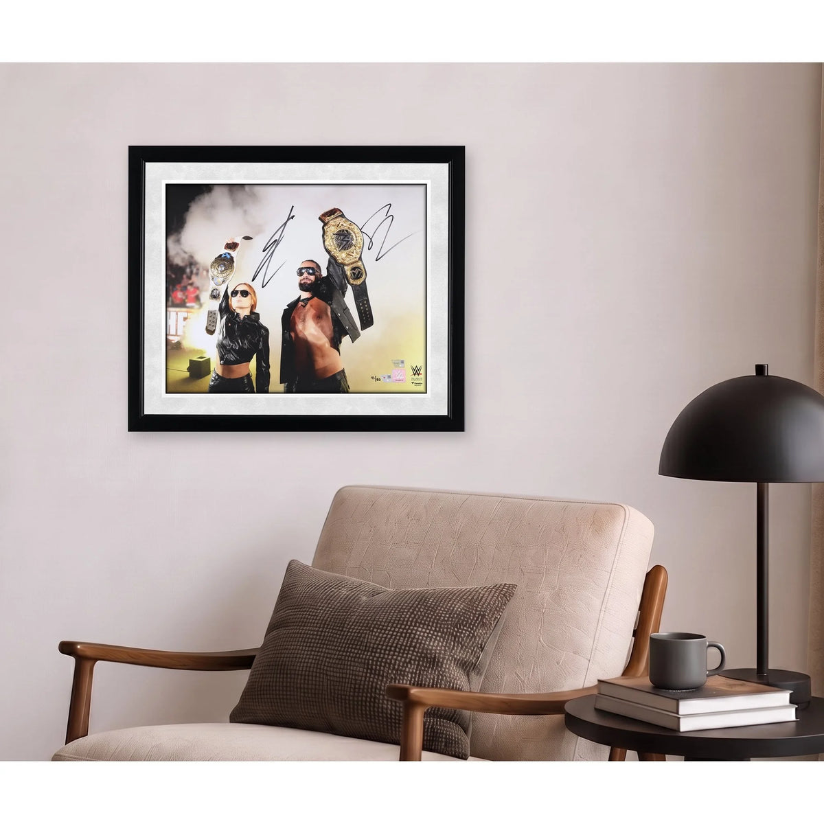 Seth Rollins & Becky Lynch Signed 16 x 20 Entrance Photo | Limited Edition | W16WRLY0008