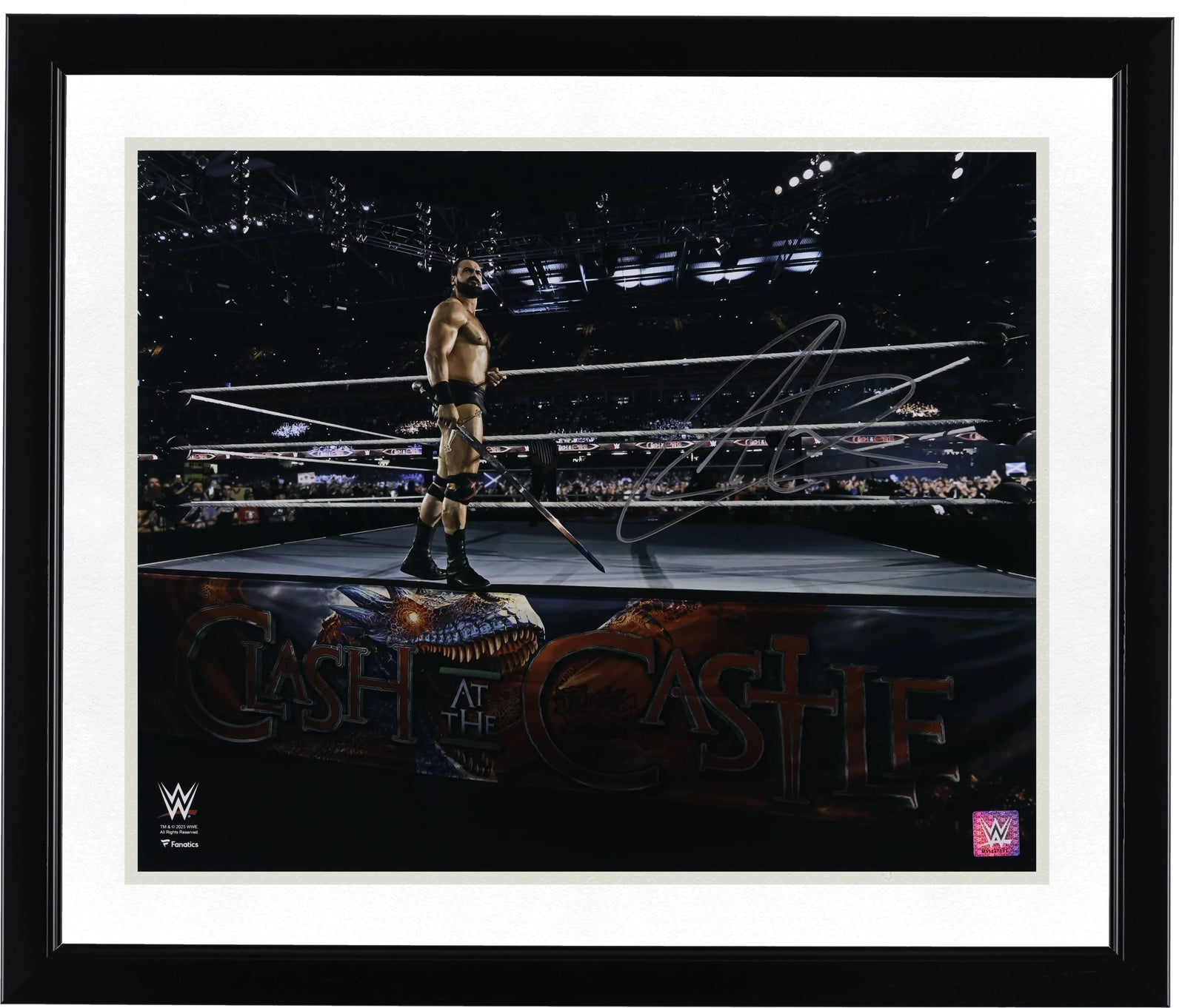 Drew McIntyre Signed 16 x 20 Clash at the Castle Photograph | Authenticated
