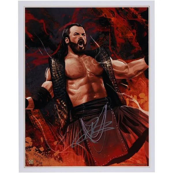 Drew McIntyre Signed 16 x 20 Art Print | Jonathan Bartlett Limited Edition | W16WRMC0055