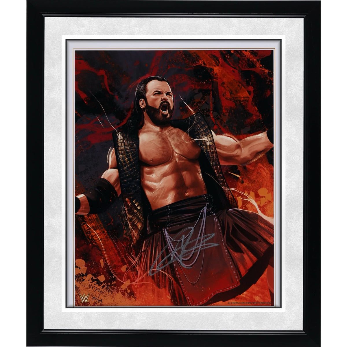 Drew McIntyre Signed 16 x 20 Art Print | Jonathan Bartlett Limited Edition | W16WRMC0055