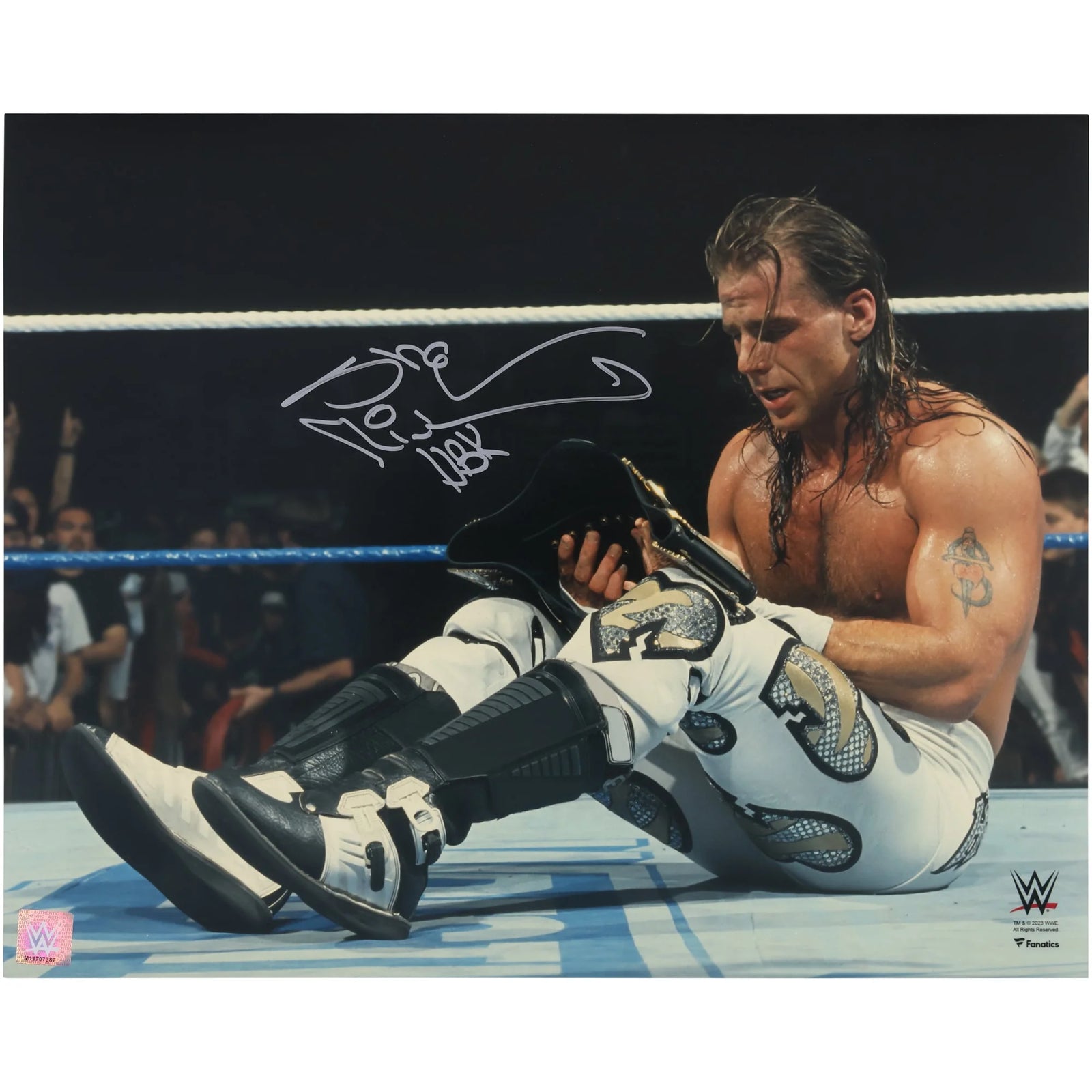 Shawn Michaels Signed 16 x 20 Photo | WrestleMania 12 Title