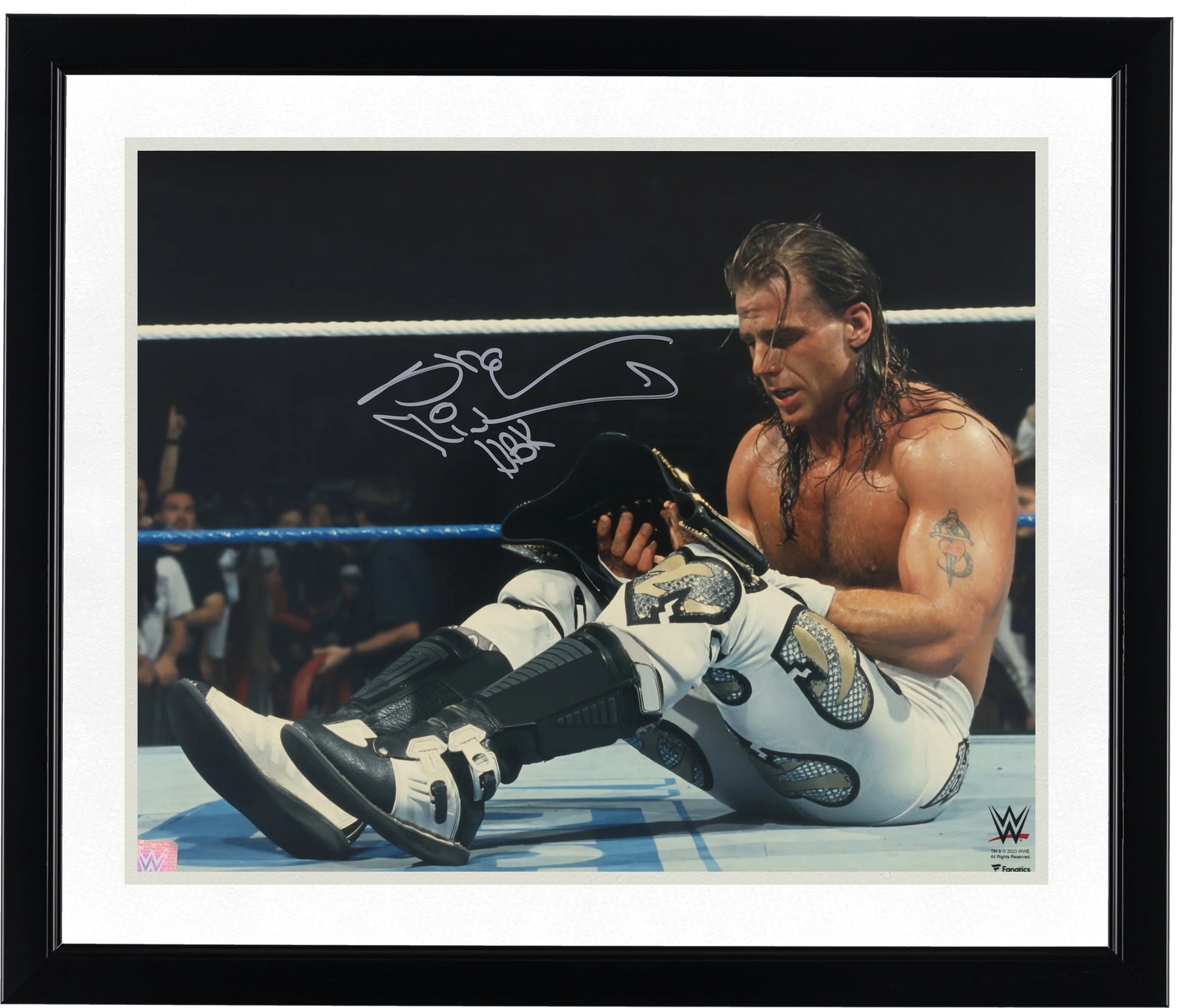 Shawn Michaels Signed 16 x 20 Photo | WrestleMania 12 Title