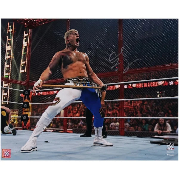 Cody Rhodes Signed 16 x 20 Hell in a Cell Photograph | WWE Authenticated
