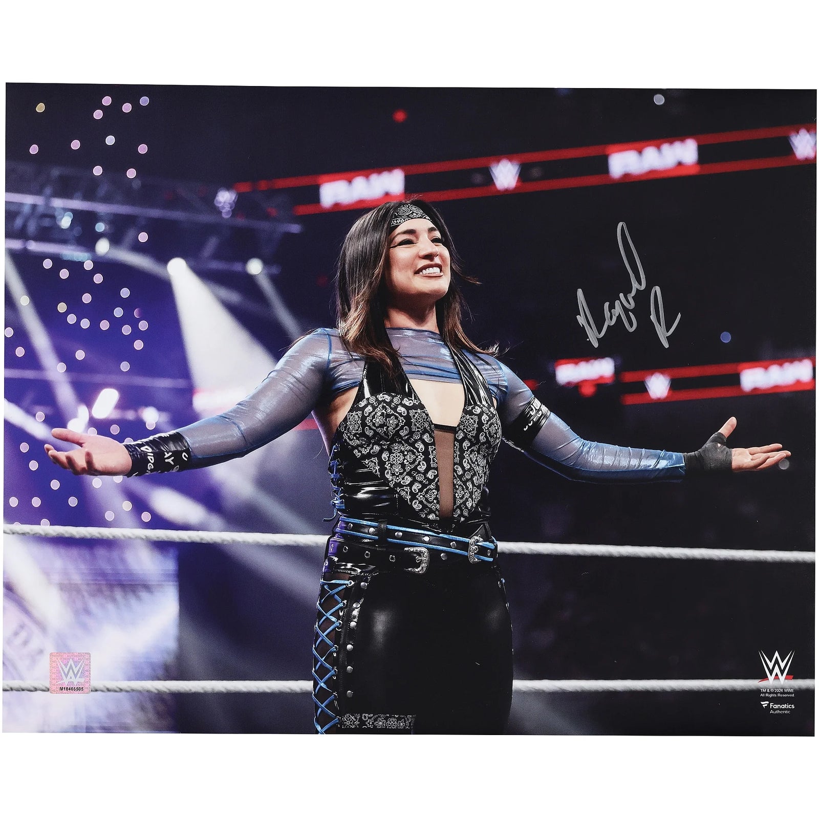 Raquel Rodriguez Signed 16 x 20 In-Ring Photo | WWE