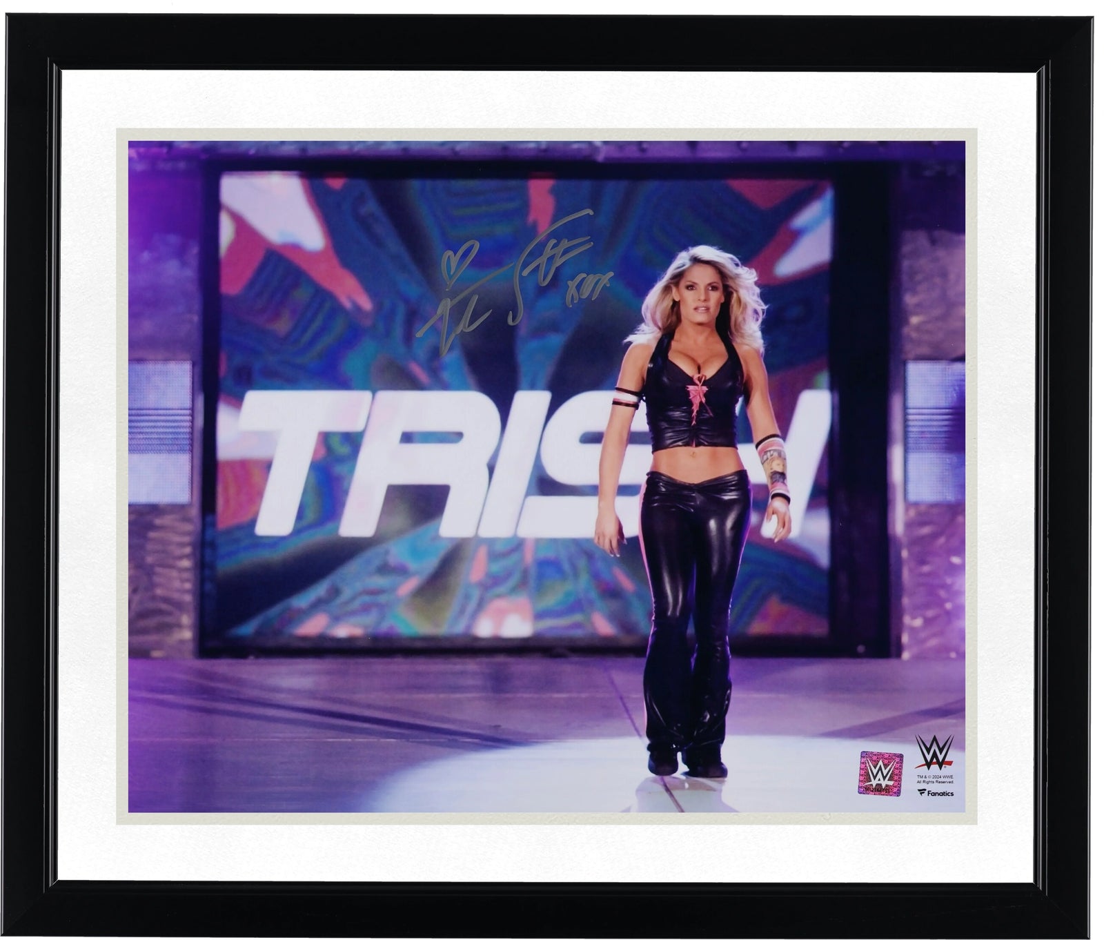 Trish Stratus Signed 16 x 20 Entrance Photograph | WWE Hall of Famer