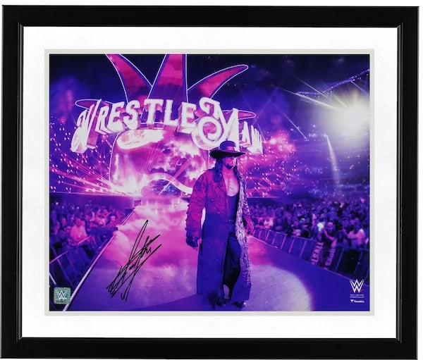The Undertaker Signed 16 x 20 WrestleMania 34 Entrance Photo | Authenticated