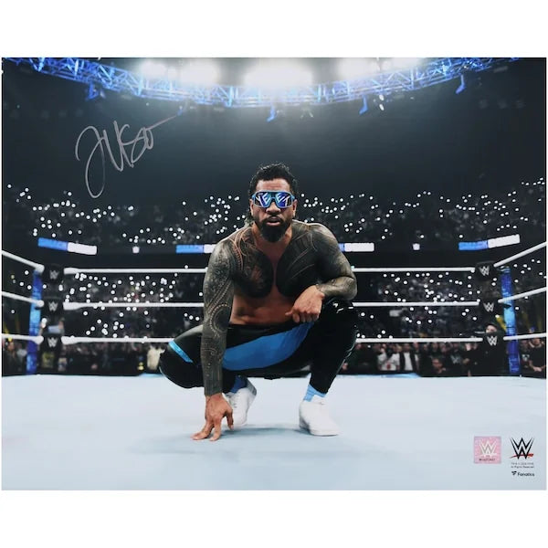 Jey Uso Signed 16 x 20 In-Ring Photograph | WWE