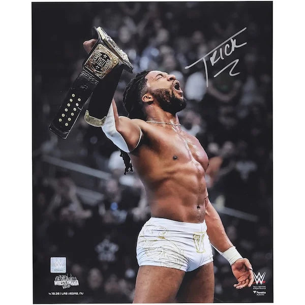 Trick Williams Signed 16 x 20 Photo | WrestleMania 42 Raising Title