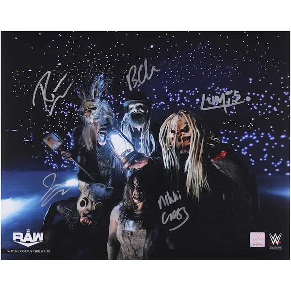 Uncle Howdy, Nikki Cross, Erick Rowan, Dexter Lumis & Joe Gacy Signed 16 x 20 Photo | Firs
