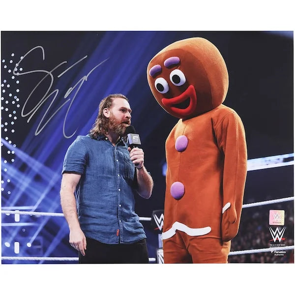 Sami Zayn Signed WWE 16 x 20 In-Ring Photograph | Gingerbread Man