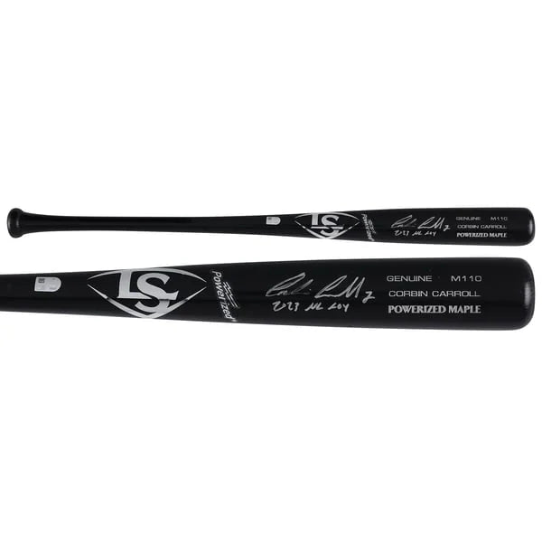 Corbin Carroll Signed Louisville Slugger Bat | 2023 NL ROY Inscription | WBATSCA0053