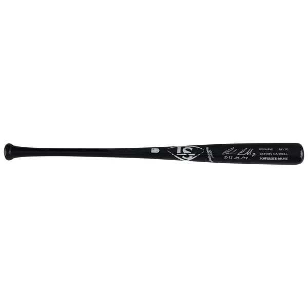 Corbin Carroll Signed Louisville Slugger Bat | 2023 NL ROY Inscription | WBATSCA0053