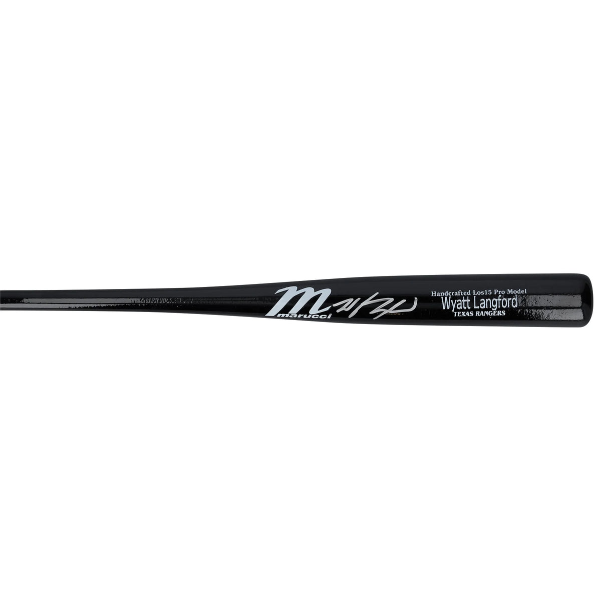 Wyatt Langford Signed Marucci Game Model Mini Bat | Texas Rangers | WBATSLA0007