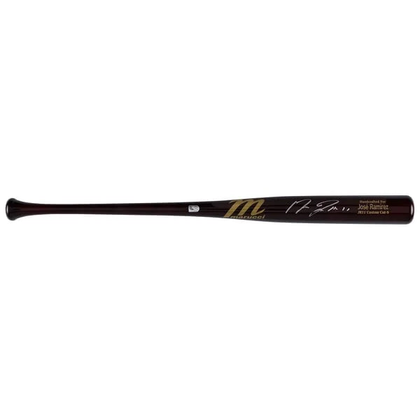 Jose Ramirez Signed Marucci Game Model Bat | Cleveland Guardians | WBATSRA0033
