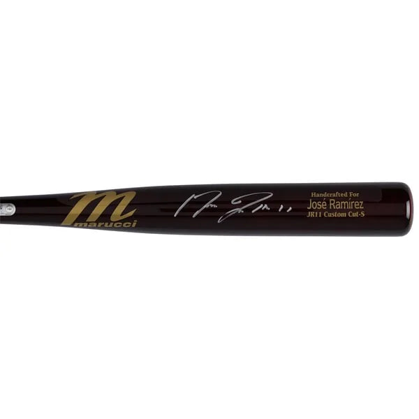 Jose Ramirez Signed Marucci Game Model Bat | Cleveland Guardians | WBATSRA0033