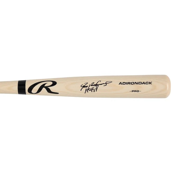Ivan Rodriguez Signed Blonde Rawlings Pro Bat | HOF 17 Inscription