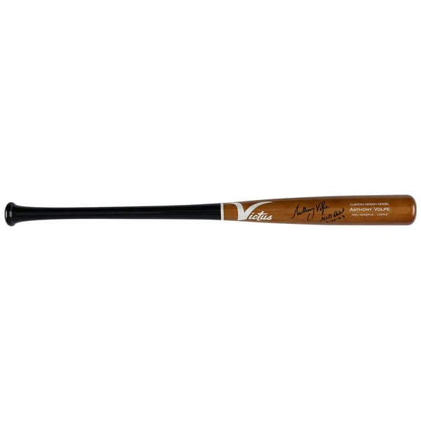 Anthony Volpe Signed Victus Game Model Bat | "MLB Debut 3-30-23" Inscription | WBATSVO0017