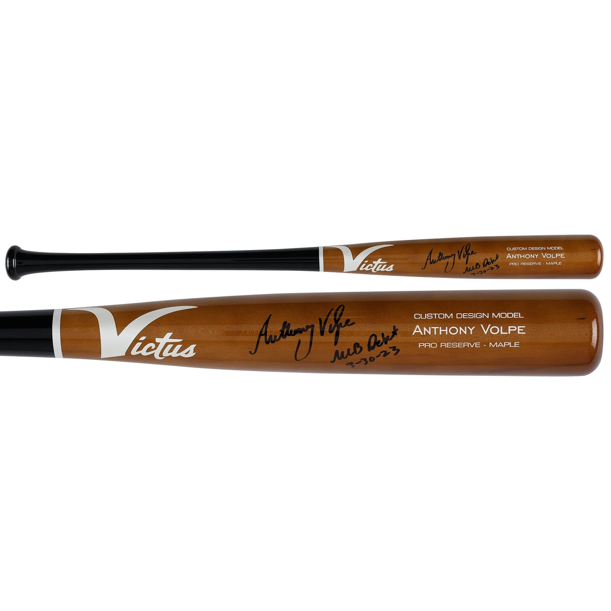 Anthony Volpe Signed Victus Game Model Bat | "MLB Debut 3-30-23" Inscription | WBATSVO0017