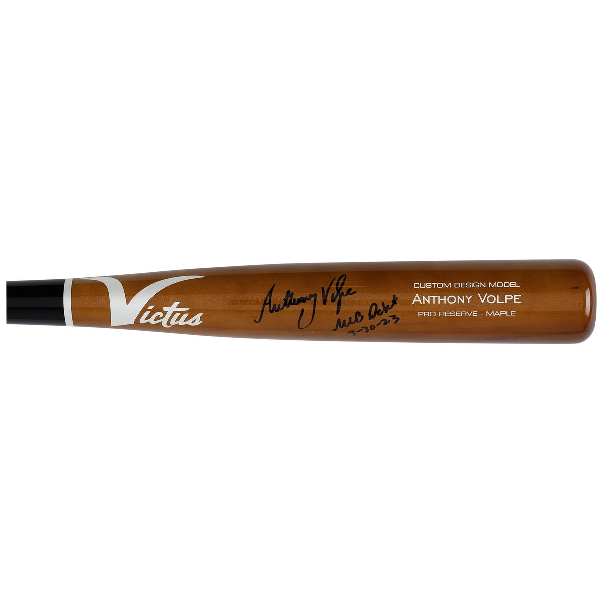 Anthony Volpe Signed Victus Game Model Bat | "MLB Debut 3-30-23" Inscription | WBATSVO0017