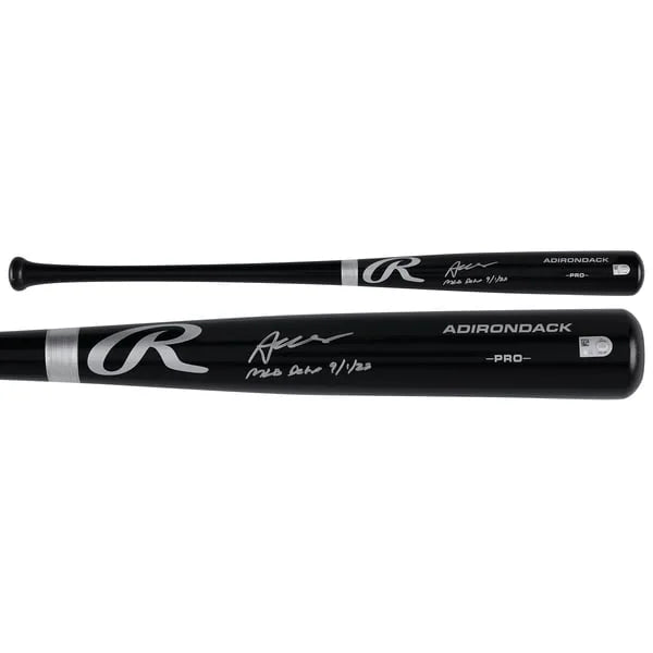Austin Wells Signed Black Rawlings Pro Bat | MLB Debut 9/1/23 Inscription | WBATSWE0018