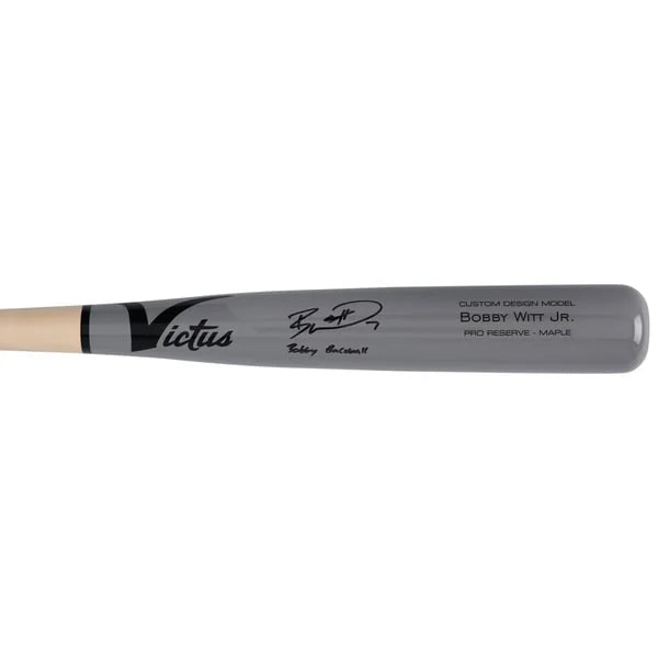 Bobby Witt Jr. Signed Victus Game Model Bat | Bobby Baseball Inscription | WBATSWI0033